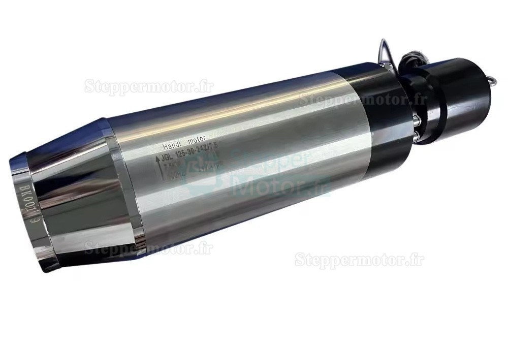 7,5K 220V/380V moteur de broche ATC (Changement d'outil automatique) refroidi par air JGL125-30-24Z 4Nm 24,000 tr/min BT30